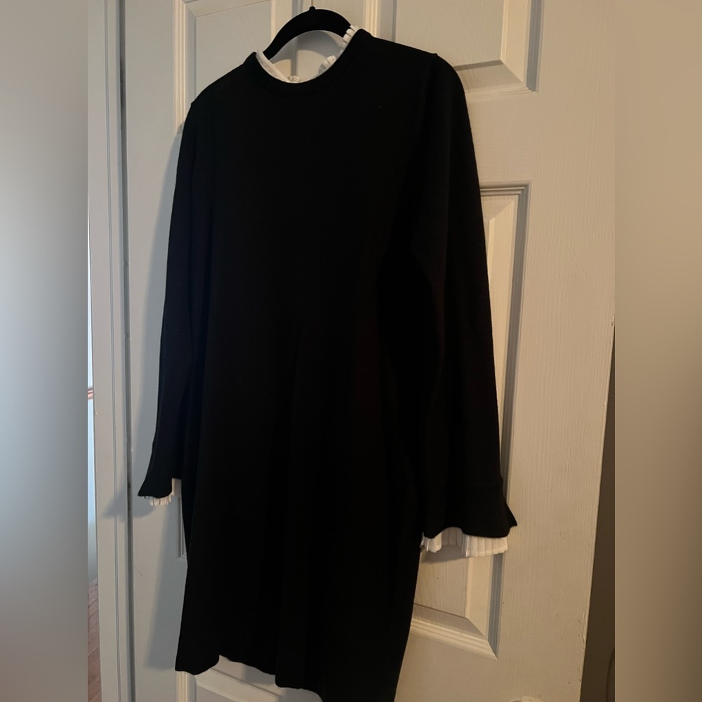 Vince Camuto Little Black Sweater Dress Size Large